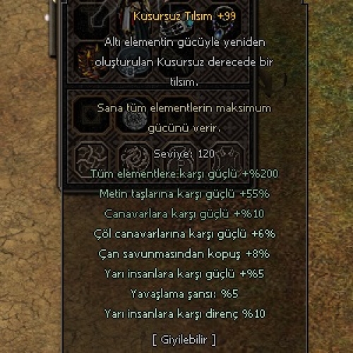 Kusursuz Tılsım +99
