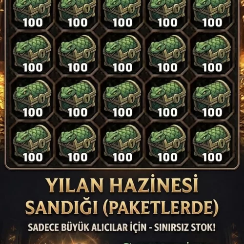  YILAN HAZİNESİ SANDIĞI NETHİS 100\ERLİ PAKETLER HALİNDE ÜRETİCİDEN