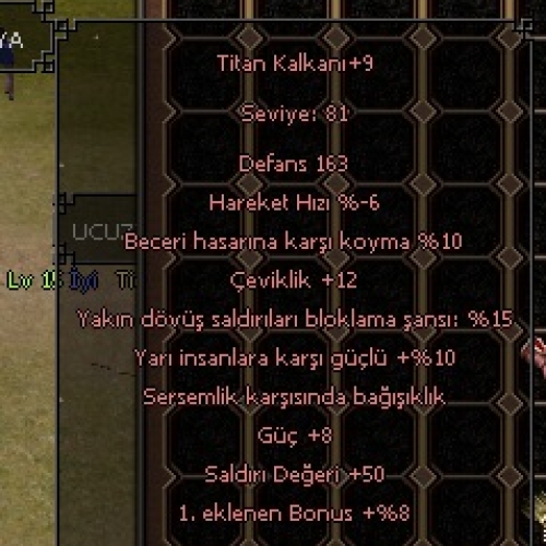+50 STR Titan Kalkan