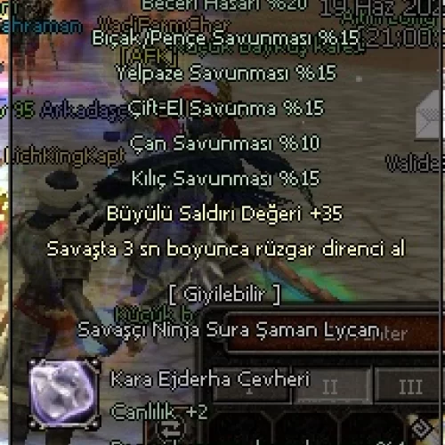  +9 KARA EJDERHA KÜPESİ