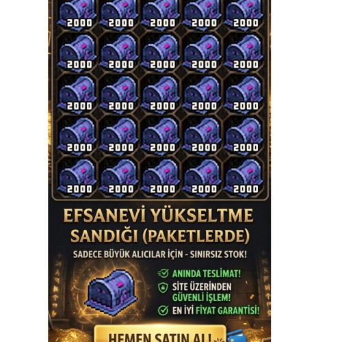 EFSANEVİ YÜKSELTME SANDIĞI 10.000 ADET 400 TL KAMPANYA