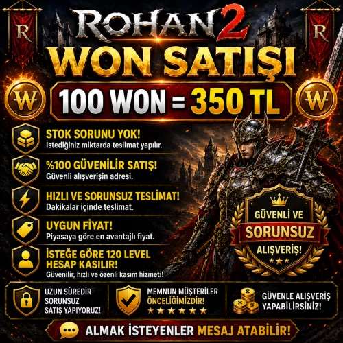 EN İYİSİYİZ! 100 WON 350 TL STOK SINIRI YOK!