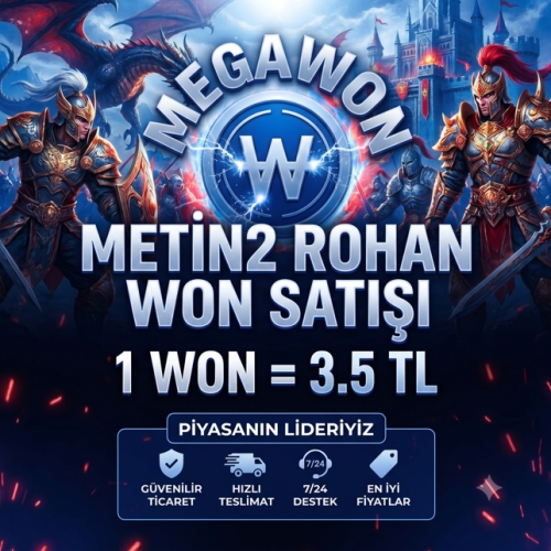  7-24 AKTİFİM! 1 WON 3,50₺! STOK DERDİ YOK!