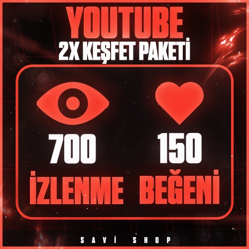  ⭐YOUTUBE 2X KEŞFET PAKETİ 4 ❤️KALİTELİ+GARANTİLİ⭐
