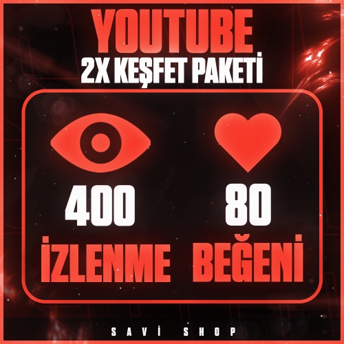  ⭐YOUTUBE 2X KEŞFET PAKETİ 3 ❤️KALİTELİ+GARANTİLİ⭐