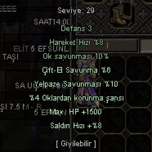  +4 DERİ ÇİZME 1.5K HP 8 SALDIRI HIZI KELEPİR FİYAT !