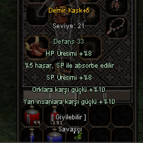  5 EFSUN 10 YARILI +5 DEMİR KASK