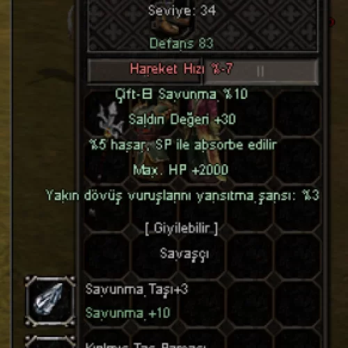  +6 sağlam ölümcül 30 str 2k hp 5 efsun