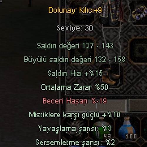 50 ORTALAMA +9 DOLUNAY KILICI KUZEY2 FETİH