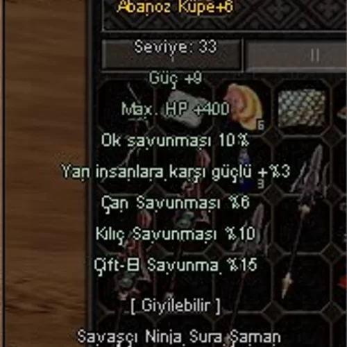  +6 ELİT VSLİK ABANOZ KÜPE