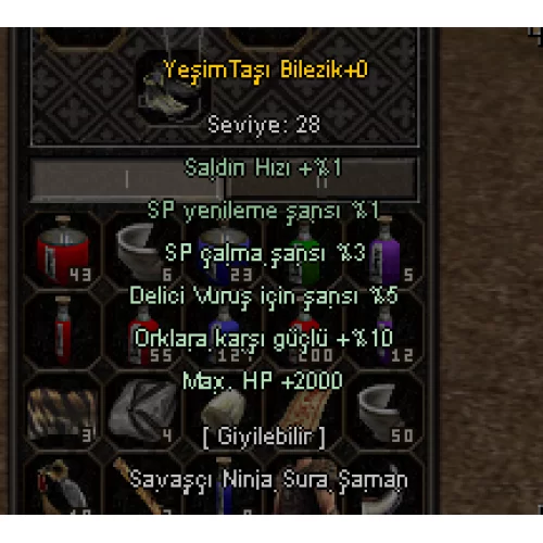  2000 HP 10 ORK 5 DELİCİ BİLEZİK