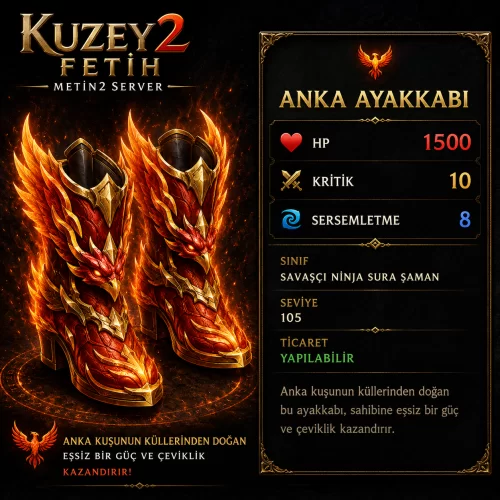  1500 HP 10 KRITIK 8 SERSEMLETME ANKA AYAKKABI SATILIR TEKLİF ALINIR