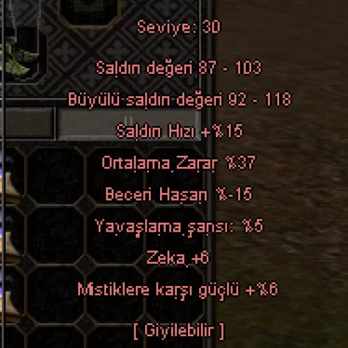 37 ORT 6 ZEKA 6 MİSTİK +5 DOLUNAY