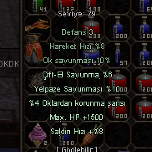 +4 DERİ ÇİZME 1500 HP +8 SALDIRI HIZI 5 EFSUN DERİ ÇİZME KELEPİR FİYAT