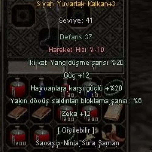  12 GÜÇ 12 ZEKA 20 YANG 20 HAYVAN 6 BLOK SYK