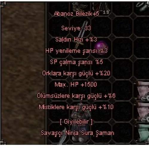  5 EFSUN ELIT +5 Abanoz bilezik