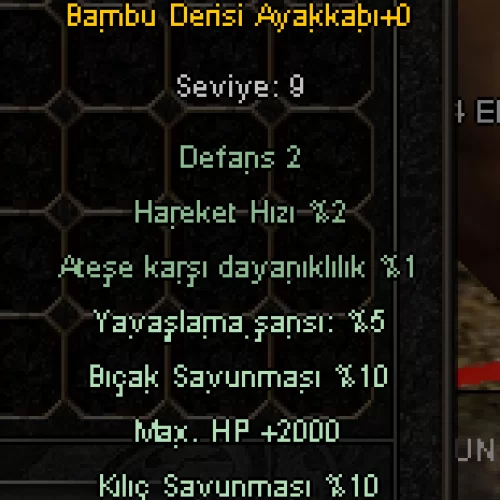  2K HP 10 KILIÇ 10 BIÇAK 5 YAVAŞLATMA BAMBU DERİSİ AYAK 4 EFSUN