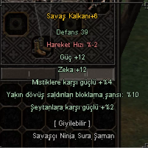  +6 SAVAŞ KALKANI ÖMÜRLÜK ELİT EFSUN SURA İÇİN