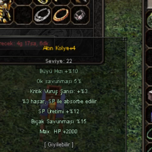 2K HP 3 KRITIK 15 BICAK 5 EFSUN ALTIN KOLYE +4 HEMEN TESLIM