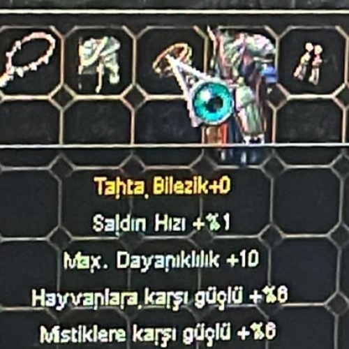  1 lvl bilezik  4 efsun 2k hp 10 ölümsüz mistik6 hayvan 6