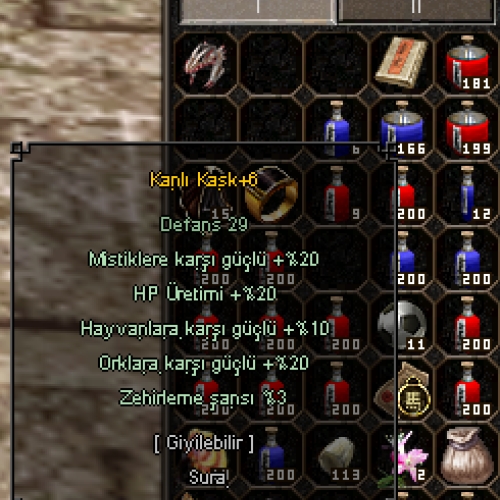  ELİT KANLI KASK +6