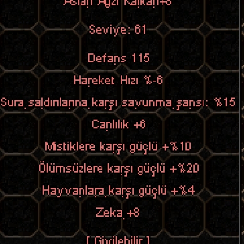 +8 ASLAN AĞZI 20 ÖLÜMSÜZ 8 ZEKA