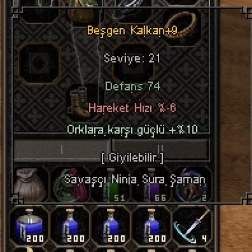  Beşgen Kalkan +9
