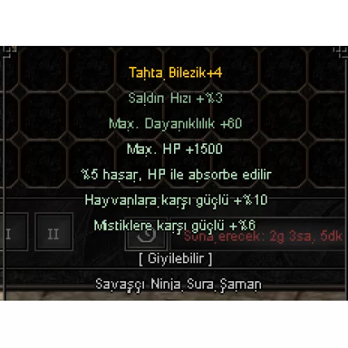 MAYMUN VE METİN İÇİN TAHTA BİLEZİK PARASINI ÇIKARACAK İTEM UYGUNDAN