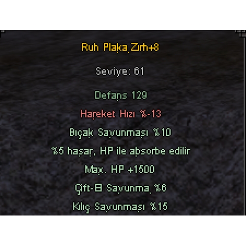 +8 ELİT RUH PLAKA