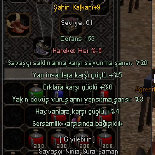 +9 ŞAHİN KALKANI