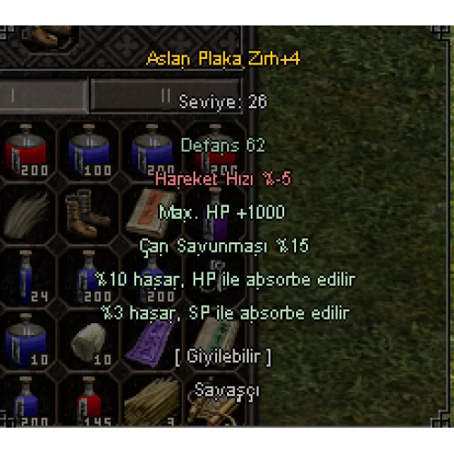 ASLAN PLAKA 1K HP 10 HP ABSORBE