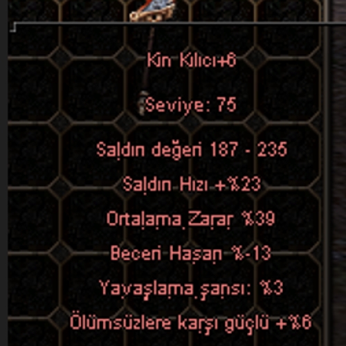  39 ORT KİN KILICI +6