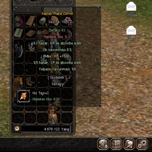  +9 KAPLAN PLAKA ZIRHI 1.5 K HP +3 HIZ TAŞLI