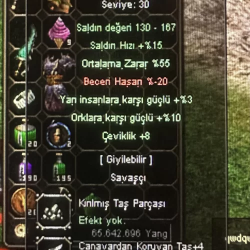  55 ORT 8 ÇEVİK 3 YARI KDP
