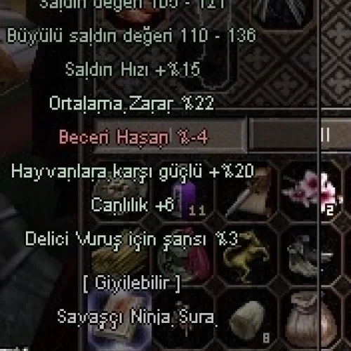  22 Ort 20 hayvan +7 Dolu Maymunluk 42 ort eder