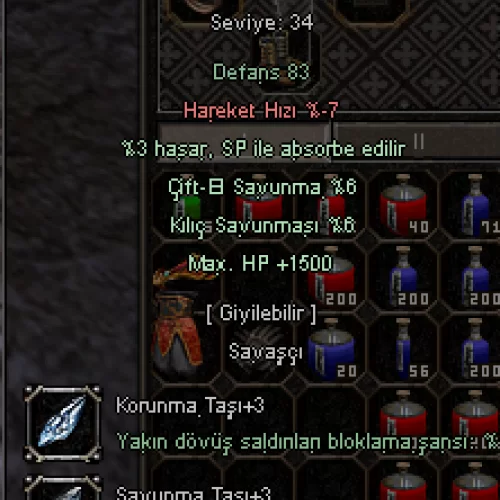  +6 ÖLÜMCÜL PLAKA 1.5K HP 6 ÇİFTEL 6 KILIÇ 3 SP