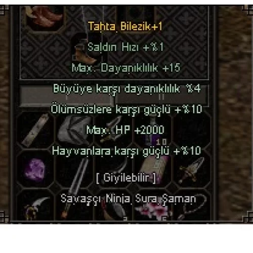  2000 HP 10 OLUMSUZ 10 HAYVAN  4 BUYU BILEZIK