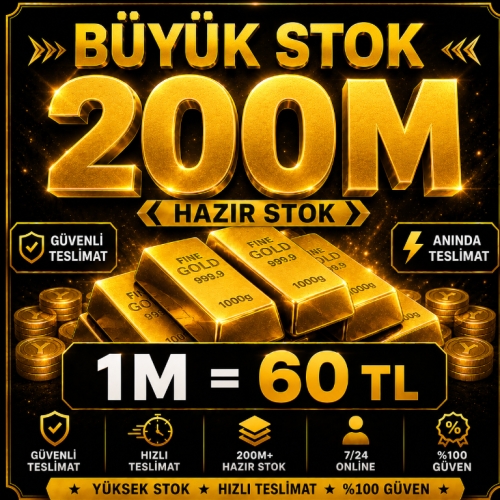  1M 60TL STOK: 200M AKTİFİM HIZLI TESLİM.