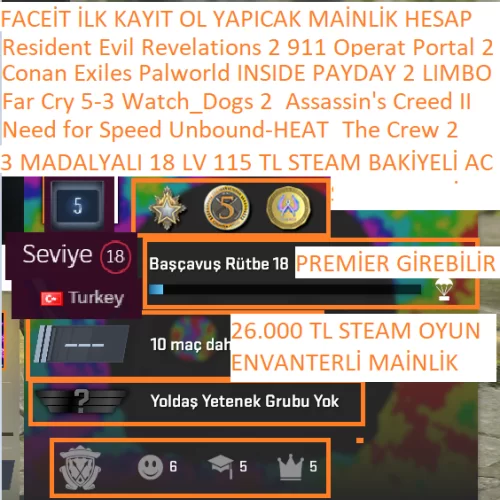  3 MADALYALI 18 LV 115 BAKİYE Need for Speed Unbound-HEAT Far Cry 5-3