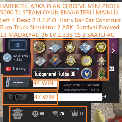 13 MADALYALI 36 LV 2.338 CS 2 SAATLİ ETS 2 ARK:Survival Evolved