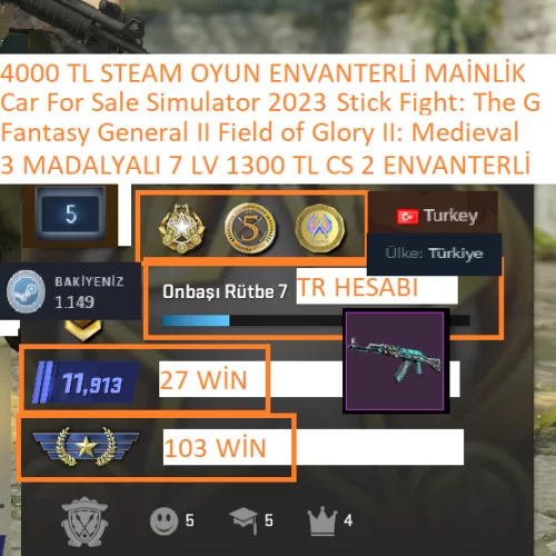  3 MADALYALI 7 LV TR 1300 TL CS 2 ENVANTERLİ Fantasy General II-Medieval