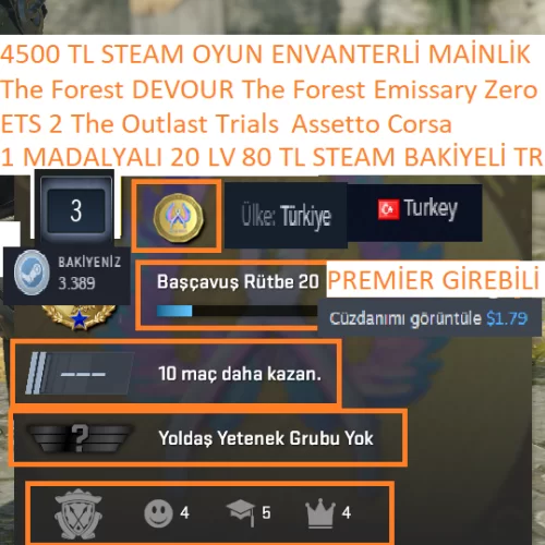  1 MADALYALI 20 LV TR HESABI ETS 2 The Outlast Trials Assetto Corsa 4500