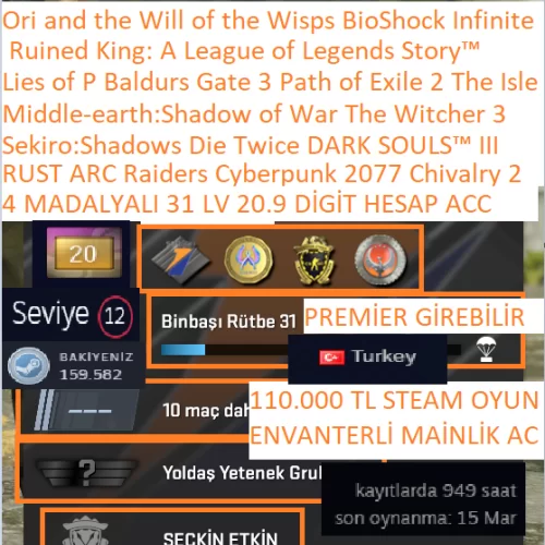  4 MADALYALI 31 LV RUST ARC Raiders Cyberpunk 2077 Chivalry 2 DARK SOULS III