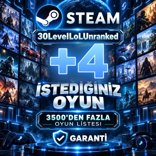 Steam İstediğiniz 4 Oyun
