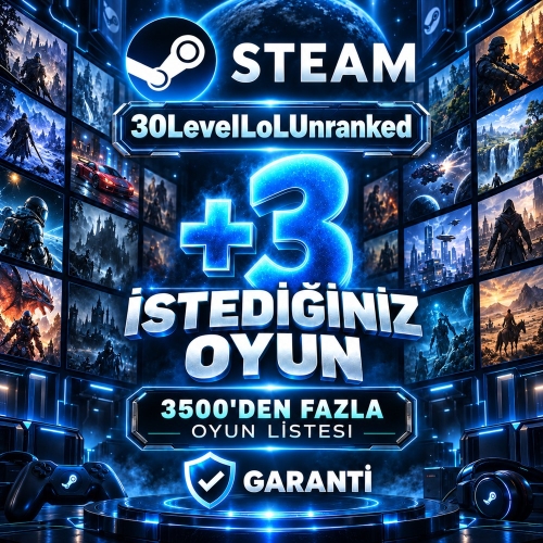 Steam İstediğiniz 3 Oyun